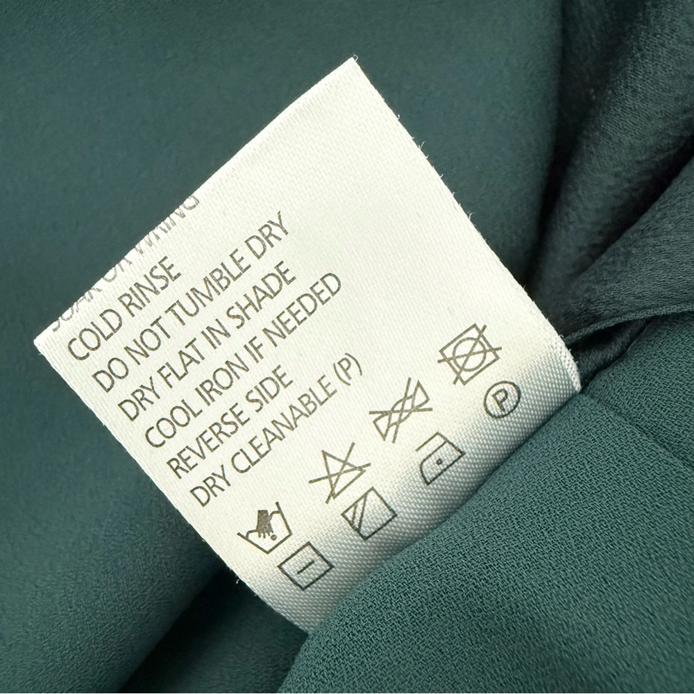 Shona Joy Luxe Plunge Frill Dress Emerald Green Sz 4 - Picture 10 of 10